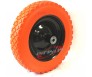14" Flat Free Wheel Barrow Wheelbarrow Tire Solid Foam 5/8 Axle For Cart Wagon 